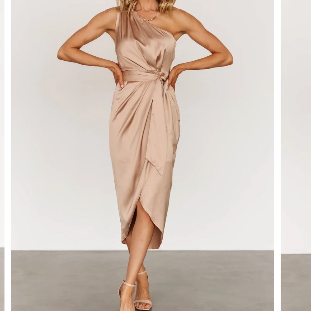 Celia One Shoulder Midi Dress